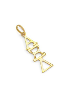 Alpha Xi Delta Greek 14K Solid Gold Lavaliere