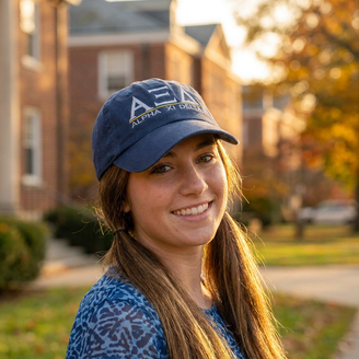 Alpha Xi Delta World Famous Line Hat