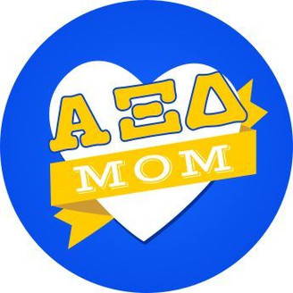 Alpha Xi Delta Mom Round Decals