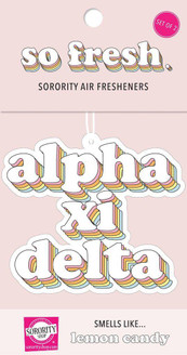 Sorority Shop Alpha Xi Delta Retro Air Freshener (2 pack) 