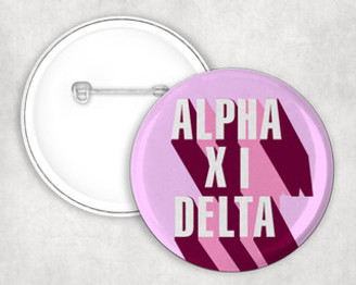 Alpha Xi Delta Sorority Buttons 4-Pack