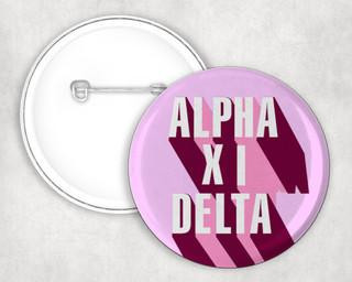  Alpha Xi Delta Sorority Buttons 4-Pack 