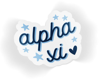 Alpha Xi Delta Star Sticker