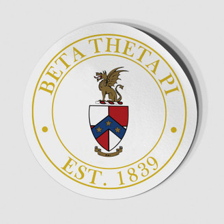 Beta Theta Pi Circle Crest - Shield Decal