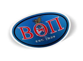  Beta Theta Pi Color Oval Decal 