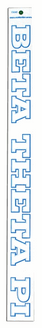  Beta Theta Pi Long Window Decal 