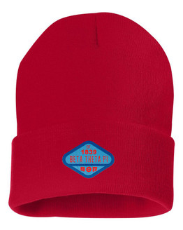 DISCOUNT-Beta Theta Pi Woven Emblem Knit Cap