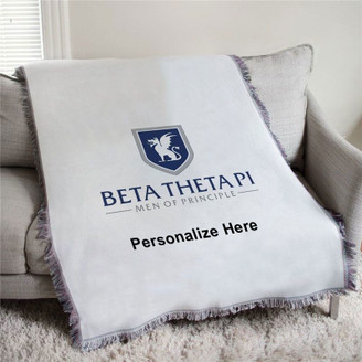 Beta Theta Pi Men Of Principle Afghan Blanket Throw