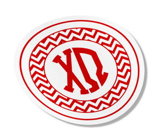 Chi Omega Sorority Monogram Bumper Sticker