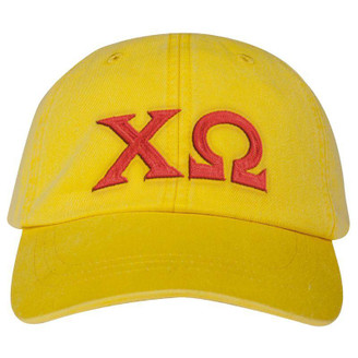  Chi Omega Lettered Premium Pastel Hat 