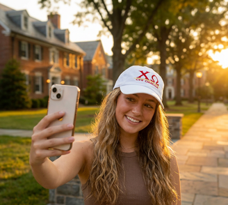 Chi Omega World Famous Line Hat