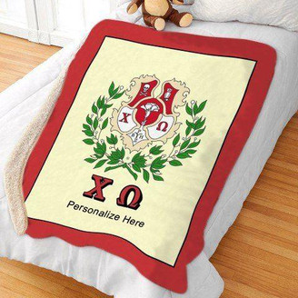  Chi Omega Sherpa Lap Blanket 