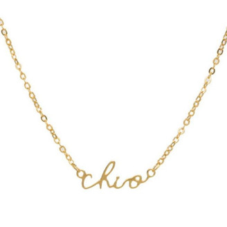 Chi Omega Sorority Script Necklace