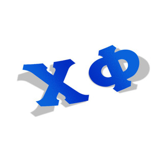 Chi Phi Big Greek Letter Window Sticker Decal