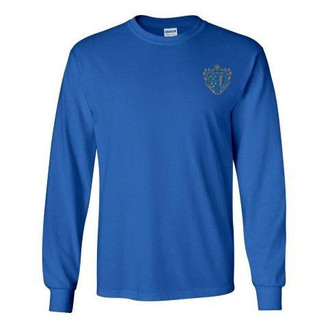  DISCOUNT-Chi Phi Fraternity Crest - Shield Longsleeve Tee 