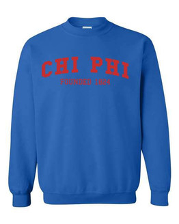 Chi Phi Fraternity Founders Crew Sweatshirt