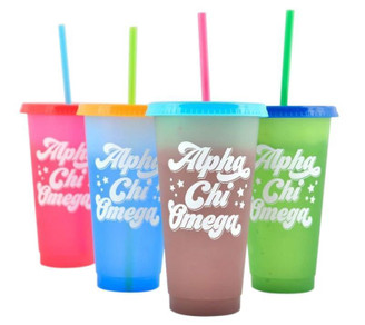 Sorority Color Changing Cups (Set of 4)