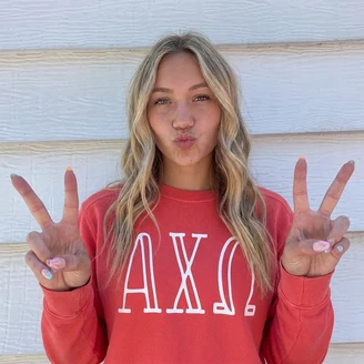 Comfort Colors Sorority Letters Crew Sweatshirt