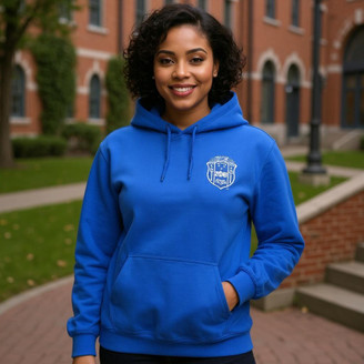 Zeta Phi Beta Crest Emblem Hooded Sweatshirt