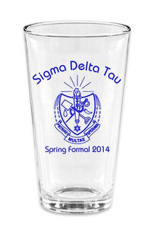  Custom Printed mixing Glass Design #3 