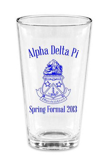  Custom Printed mixing Glass Design #5 