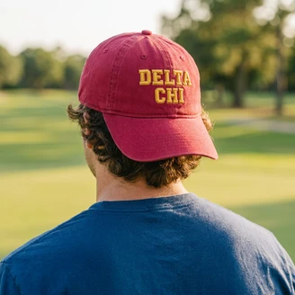 Delta Chi Pigment Dyed Baseball Cap