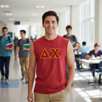 DISCOUNT- Delta Chi Lettered Sleeveless Tee