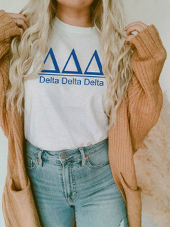 Delta Delta Delta Comfort Colors Heavyweight T-Shirt