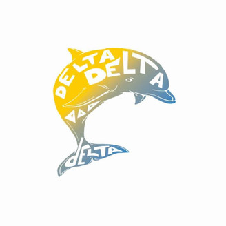Delta Delta Delta Mascot Greek Letter Sticker