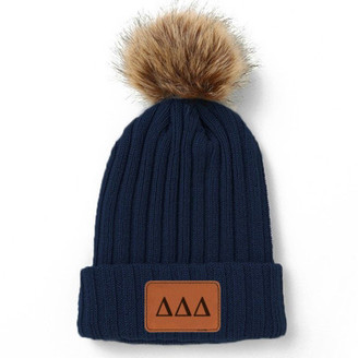 Delta Delta Delta Pom Pom Beanie Hat