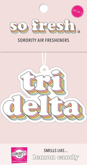 Sorority Shop Delta Delta Delta Retro Air Freshener (2 pack) 