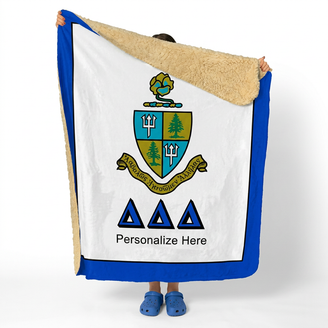 Delta Delta Delta Sherpa Lap Blanket