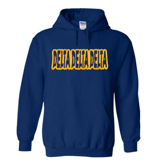 Delta Delta Delta Super Saver Letttered Name Hoodie