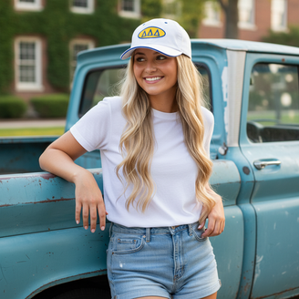 Delta Delta Delta Throwback Oval Game Hat