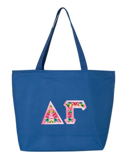  Delta Gamma Custom Satin Stitch Tote Bag 