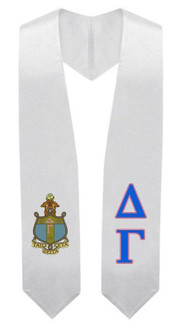  Delta Gamma Super Crest - Shield Graduation Stole 