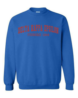  Delta Kappa Epsilon Fraternity Founders Crew Sweatshirt 