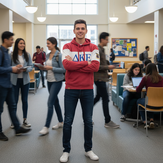 Delta Kappa Epsilon Ivy League Hoodie W Crest On Left Sleeve