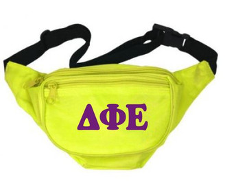 Delta Phi Epsilon Sorority Big Letter Fanny Pack