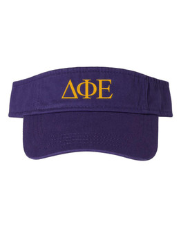  Delta Phi Epsilon Greek Letter Visor 
