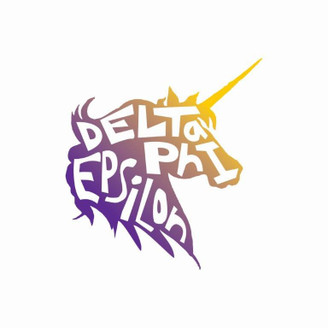 Delta Phi Epsilon Mascot Greek Letter Sticker