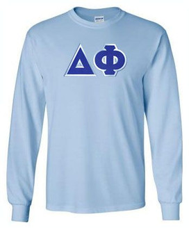 DISCOUNT Delta Phi Lettered Long Sleeve Tee