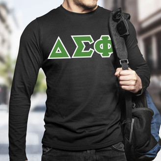 Delta Sigma Phi Lettered Long Sleeve Shirt