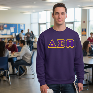 Delta Sigma Pi Custom Twill Crewneck Sweatshirt