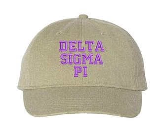  Delta Sigma Pi Pigment Dyed Baseball Cap 