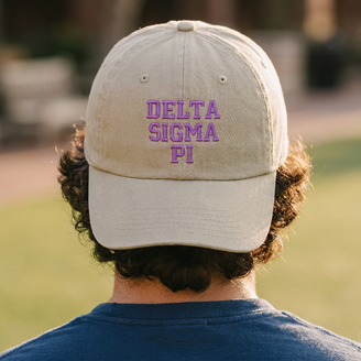 Delta Sigma Pi Pigment Dyed Baseball Cap