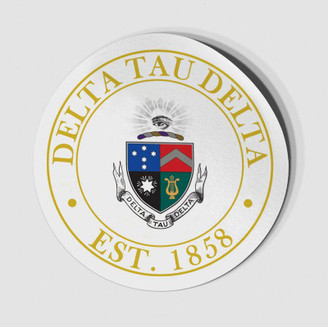  Delta Tau Delta Circle Crest - Shield Decal 