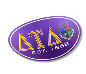  Delta Tau Delta Color Oval Decal 