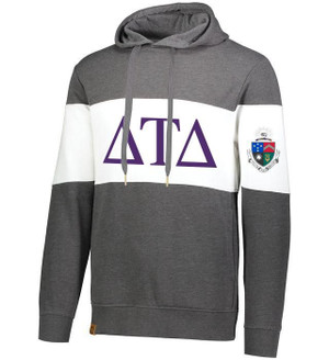 Delta Tau Delta Ivy League Hoodie W Crest On Left Sleeve