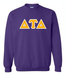 Delta Tau Delta Lettered Crewneck Sweatshirt